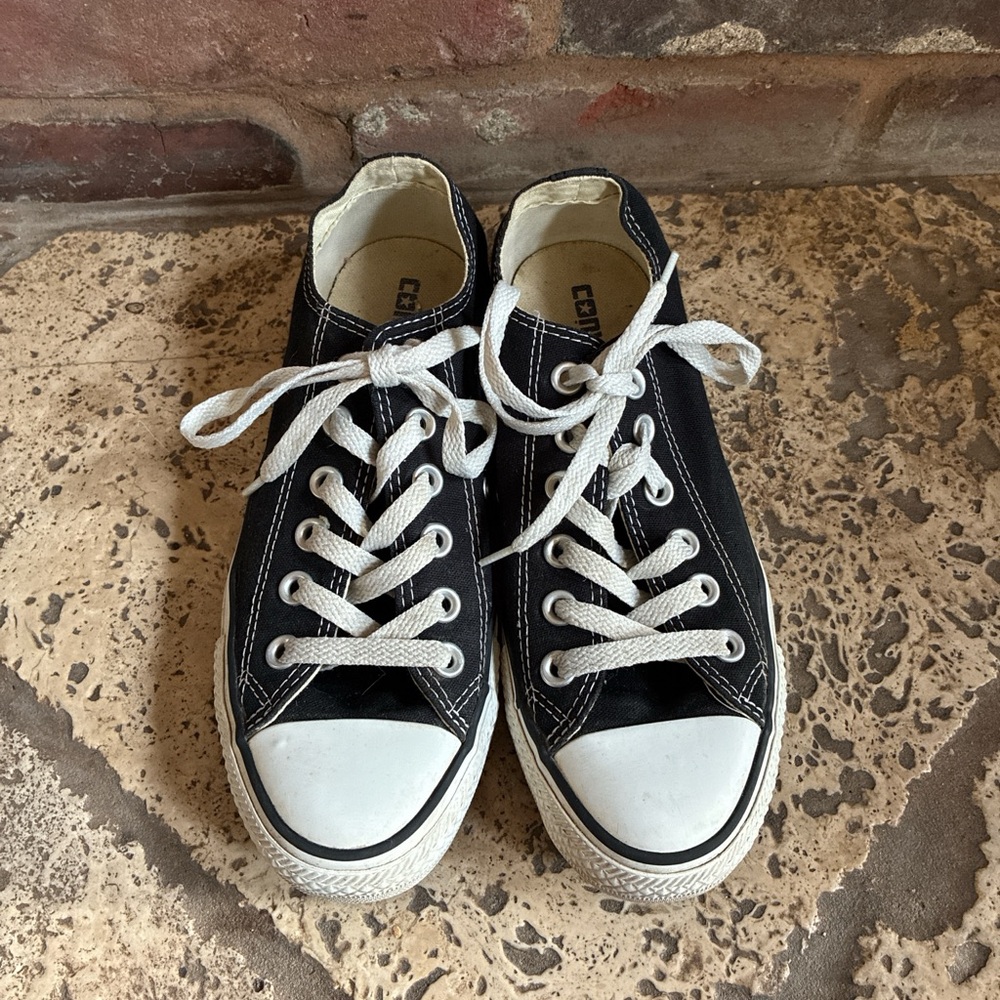 Converse Black and White Low Top Sneakers
